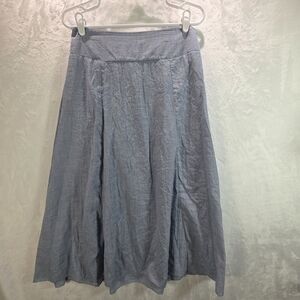 Laura Scott Soft Blue A-Line Skirt Size Medium
